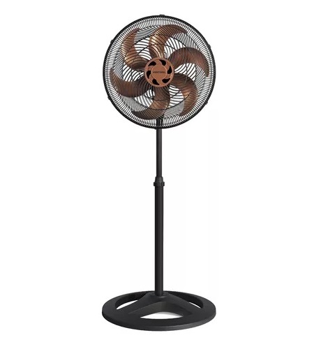 Ventilador de coluna 40cm turbo 6 pás oscilante bronze